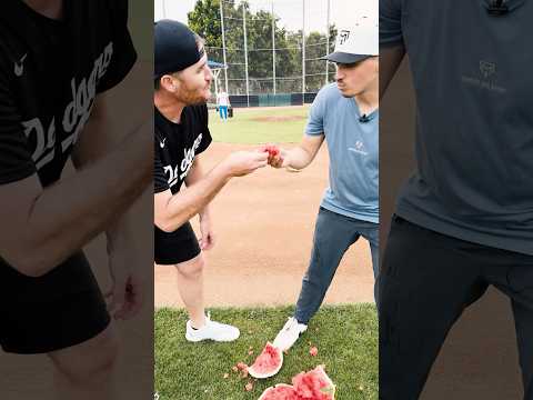 Watermelon Throwdown CHALLENGE?? #baseball #softball @coachballgame