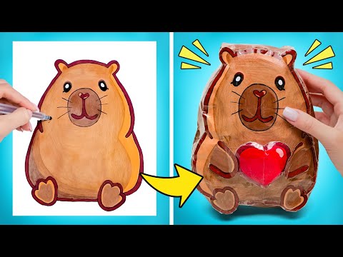 Make Your Own Capybara Squishy! 🧸 Fun Animal Facts & Step-by-Step Tutorial