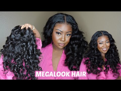 OMG!!!  Salon-Quality Minimalist Luxurious Bouncy Natural Curly Install | MEGALOOK HAIR