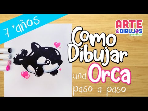 Como dibujar UNA ORCA | Arte y Dibujos para Niños