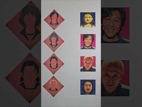 Squid Game 2 Real Characters Connect Puzzle #shorts #squidgame #art