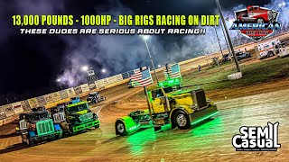 Semi Truck Racing on dirt Is WILD!!