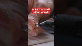 How experts test #gold and #diamond #jewelry. #moissanite #labgrowndiamond #luxury #fake