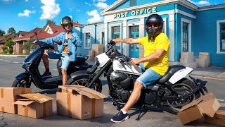 Postal Adventure: Bike and E-Scooter on the Move