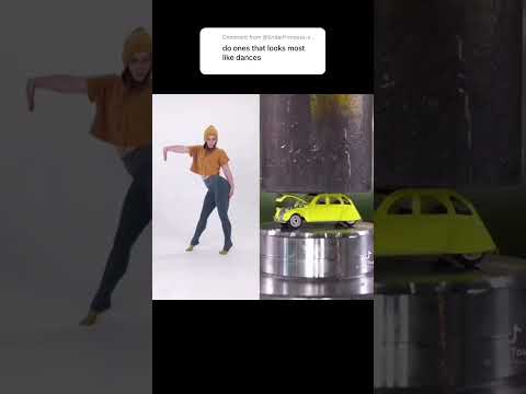 Lil dancey dance #hydraulicpressgirl #oddlysatisfying #performanceart #dancevideo