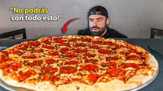 PIDO LA PIZZA MÁS GRANDE DEL RESTAURANTE y ESTA FUE MI SORPRESA