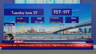 Weather Forecast New York, New York  ▶ New York weather Forecast and local news 06/29/2021