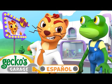 El autolavado de la comadreja 🚗 | 🐸 Garaje de Gecko | Carros para niños | Vídeos educativos