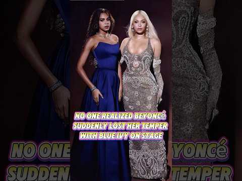 No one realized Beyoncé suddenly lost her temper with Blue Ivy on stage.#blueivy #family #treat #fyp