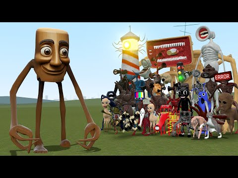 NEW TUNG TUNG TUNG SAHUR INNYUME SMILEY VS ALL TREVOR HENDERSON CREATURES in Garry's Mod!