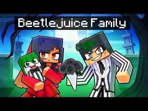 Having a BEETLEJUICE FAMILY in Minecraft!