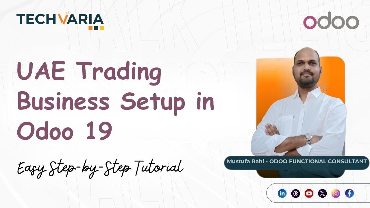 How to Set Up a UAE Trading Business in Odoo 19 (Multi-Company, VAT & Inter-Company) | 15.01.2026

Setting up a UAE trading business with both Mainland and Free Zone companies can be complex, but with Odoo 19, it can be ...