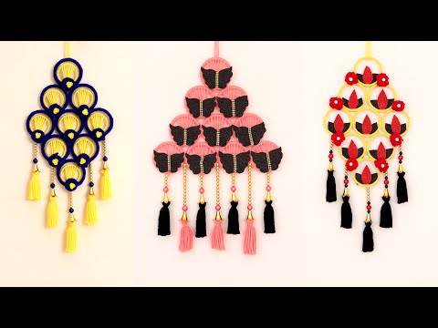 Beautiful Wall Hanging Ideas || Woolen Wall Hanging || Diwali Decor Ideas