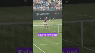 One year on! Alex Eala making history, representing the Philippines | Warming up | Eastbourne final