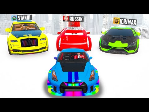 3 YOUTUBER mit ZUFÄLLIGEN SCHNEE AUTOS JAGEN in GTA 5!