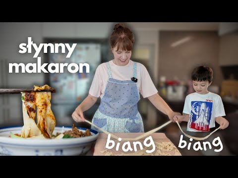 Makaron BIANG BIANG  - robimy słynny chiński makaron z pysznym sosem! Biang biang noodles