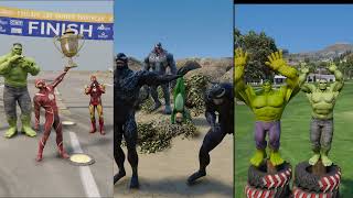 GTA 5 SUPERHEROES AVENGERS FIGHT COMPILATION PART 1