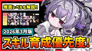 主要キャラのスキル育成優先度を紹介！推奨レベルも解説(2026年3月最新版) 【メガニケ】【勝利の女神 NIKKE】