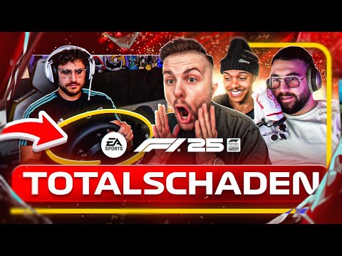 MEIN ERSTES MAL MIT LENKRAD IN FORMEL 1!🏎️ RAGES & CRASHOUTS mit Mert, Broski, Kroko, Willy & Co.😂