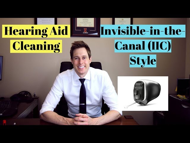 Cleaning an invisible in-the-canal (IIC) hearing aid