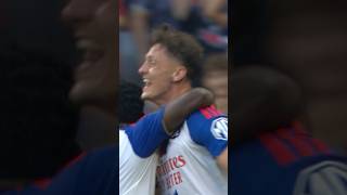 L'ouverture du score de Felix Bacher de la tête, son premier but sous le maillot lyonnais 💥👊
