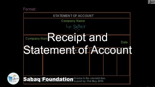 Receipt and Statement of Account