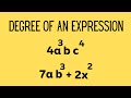 Understanding the Degree of Expressions