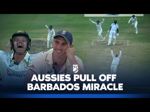 Cummins 'lost for words': Aussies WIN by taking all 10 Wickets in last session 😱 I West Indies v AUS