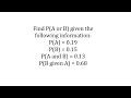 Probability Concepts and Non-Mutually Exclusive Events