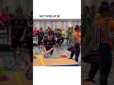 Hard to believe at first ๐ตโ๐ซ (๐ฅ: โโ @jinwanlee4166) #sportstacking #speedstacking #cupstacking
