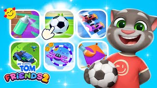Play Minigames, Get Rizzed 🕹️ My Talking Tom Friends 2 Gameplay