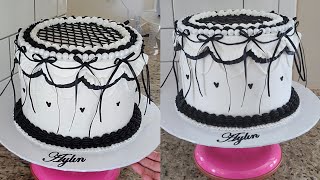 pastel vintage blanco y negro