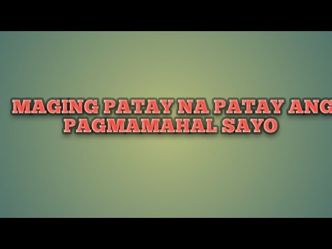 SIMPLE PAGSULAT SA PAPEL AT SYA AY MAGING PATAY NA PATAY SA PAGMAMAHAL SAYO