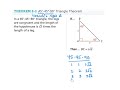 Understanding the Pythagorean Theorem and Special Right Triangles
