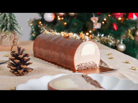 Bûche de Noël Vanille et Noisettes #holidayswithyoutube