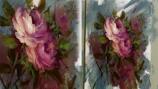 How to Paint  s Rose in Acrylics  Techniques for Blending