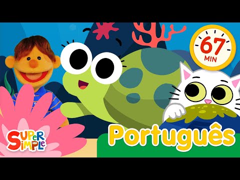 Lá No fundo do mar e muito mais | Músicas infantis | Super Simple Português