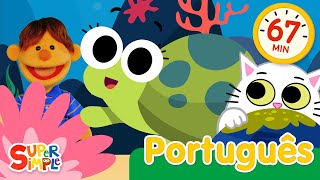 Lá No fundo do mar e muito mais | Músicas infantis | Super Simple Português