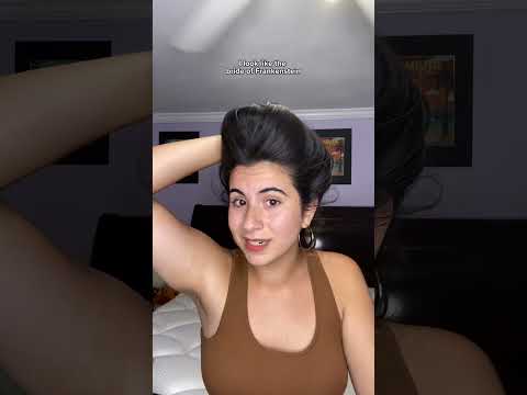omg this easy hair bun hack CHANGED MY LIFE!! 😨 #shorts #girls