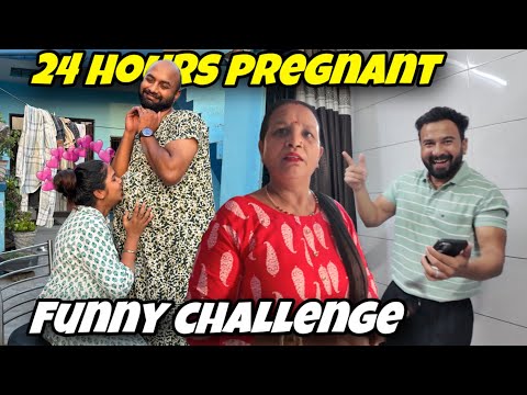 Neeraj se karwaya Pregnancy Challenge 🤣|| Challenge goes funny 🤣 || jeet thakur pranks #couplevlogs