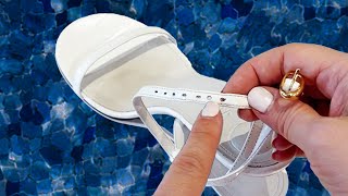 Comment faire des trous dans les lanières pour ajuster des chaussures #ajusterchaussures #trouscuir