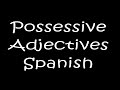 Mastering Spanish Possessive Adjectives