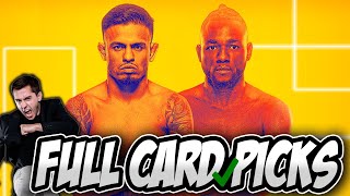 FINCH'S FULL CARD UFC KAPE VS ROYVAL PREDICTIONS