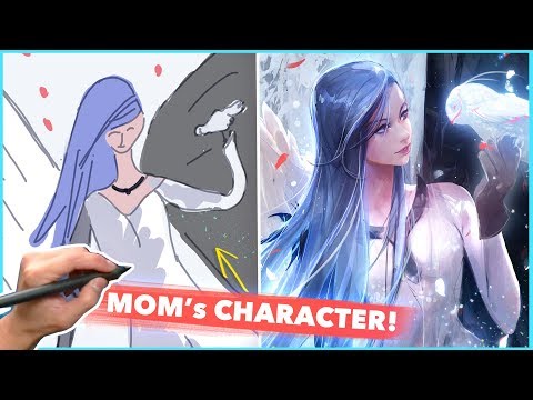 DRAWING MY MOM'S CHARACTER! (For Christmas!)