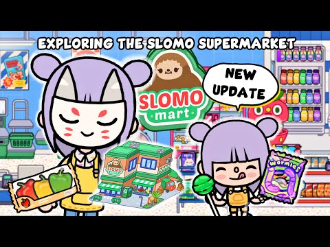 OMG! The Slomo Supermarket is Here! 🛍️✨🛒 Let’s Go Shopping & Makeover in Toca Boca World!