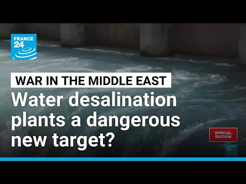 YouTube video thumbnail: Bahrain Says Iranian Drone Attack Damages Water Desalination Plant