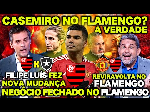 A VERDADE sobre CASEMIRO no FLAMENGO! FILIPE LUÍS VAI FAZER NOVA MUDANÇA! TERÇA AGITADA no FLAMENGO