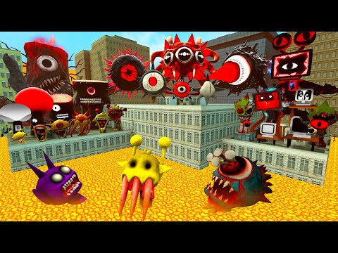 🔥 BIG CITY LAVA NEW MR SUN TREE FUN COMPUTER EVOLUTION ALL SPRUNKI FAMILY SONG SPARTAN KICKING Gmod