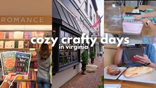 finally settling into our new life in virginia | craft with me, exploring alexandria, folding fabric