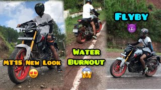 Burnout Gone Wrong😱|New Look My MT15😍|#viralvideo #mt15lover